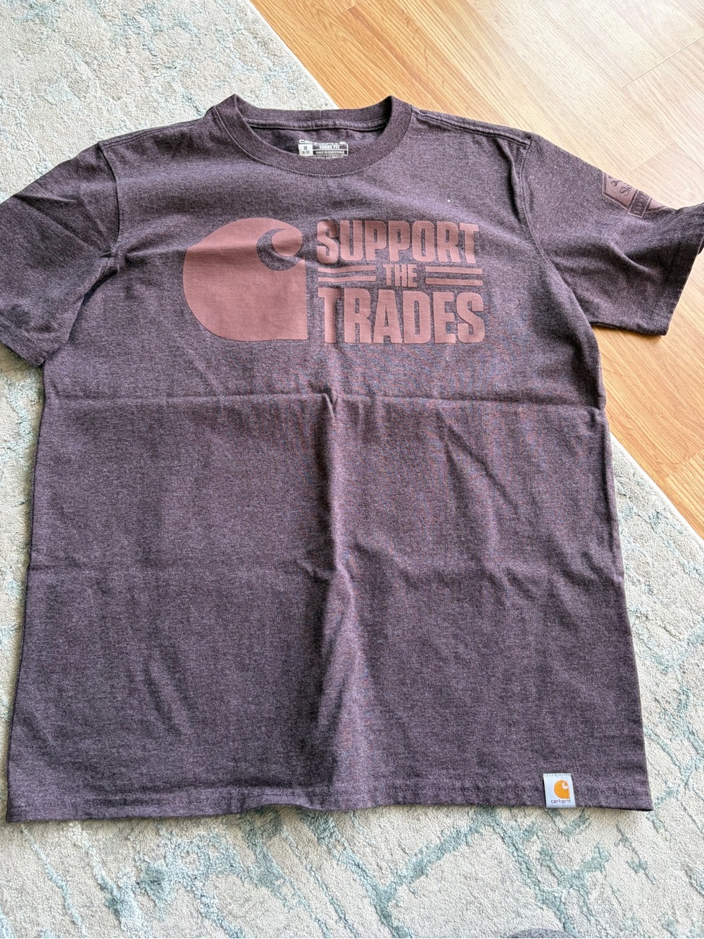 Carhartt Loose Fit Crewneck Tee in Heather Brown